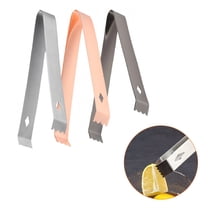 FACEGA 3Pcs Metal Tongs,Serration Style Claw Stainless Steel Tongs for Serving Food,U Frame Handle 6.5"*2.8" Grill Tongs,For Bbq, Buffet, Bartending,Mix11
