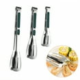 thumbnail image 1 of FACEGA 3Pcs Metal Tongs,Three-Ridge Clip Head Stainless Steel Metal Tongs for Cooking,U Type Handle 7.2",9",11" Cooking Tongs,For Bbq, Buffet, Bartending,Mix3, 1 of 7
