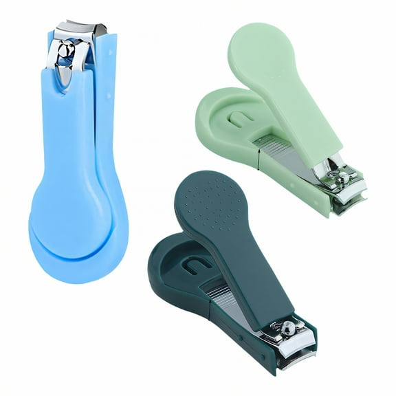 FACEGA 3Pcs Nail Clippers,Compact Size for Easy Portability Baby Nail Clippers,Specially Designed for Baby'S Delicate Nails Nail Cutter,Color Mixing1