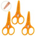 thumbnail image 1 of FACEGA 3Pcs Scissors All Purpose,Straight Handle 3.5" Scissors School,Pointed Craft Scissors,Orange, 1 of 7