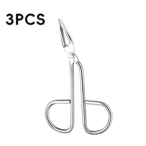 3Pcs Dental Corn Suture Tweezers Angled Tissue Surgical
