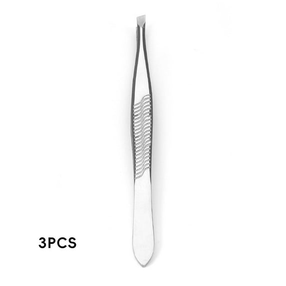 FACEGA 3Pcs Tweezers,Precise and Tight Tips Tweezer for Women,Stainless Steel Durability Lash Tweezers,Style10