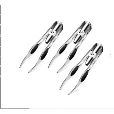 FACEGA 3Pcs Tweezers for Women Makeup Glow Tweezers Pinzas Para Cejas Stainless Steel Tweezers Eyebrow Tweezers Red Style 2
