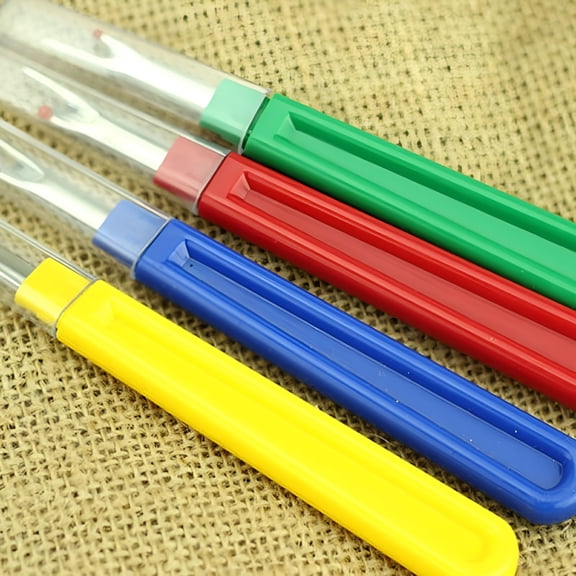 FACEGA 3pcs Plastic Seam Ripper Stitch Picker Unpicker Thread Cutter Sewing Tool & Cap