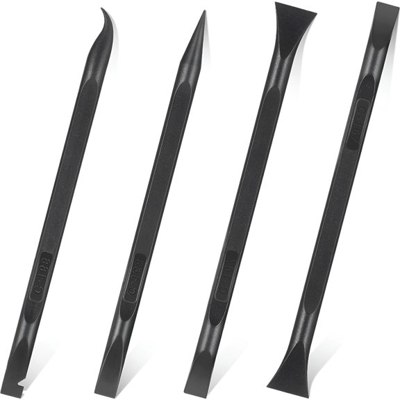 FACEGA 4-Pack Plastic Scraper Tool Set, Non-Scratch Pry Spudger for Phone Screen Removal, Small Flat Pry Opening Tool for Electronics, Tight Spaces, and DIY Repairs
