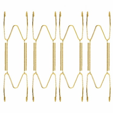 FACEGA 4 Pcs Plate Hangers for the Wall,Versatile for Various Plates Plate Hangers,Strong and Secure Metal Hanger,Style 1