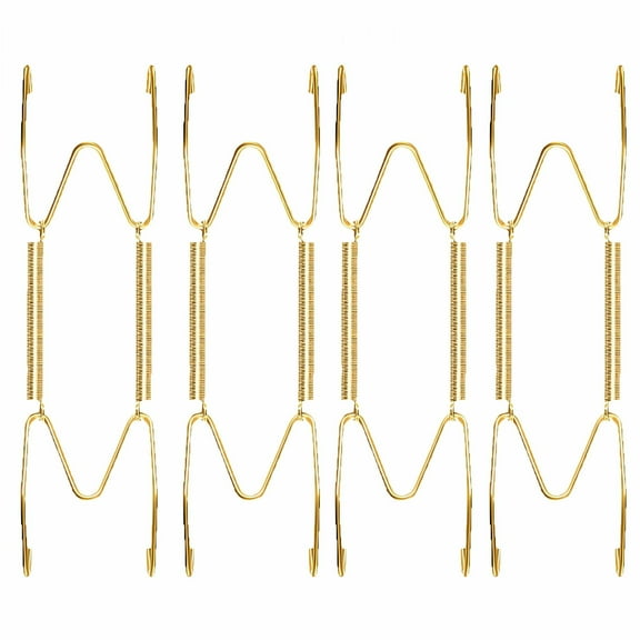 FACEGA 4 Pcs Plate Hangers for the Wall,Versatile for Various Plates Plate Hangers,Strong and Secure Metal Hanger,Style 1