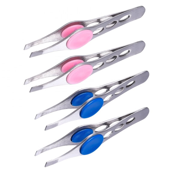 FACEGA 4 Pcs Stainless Steel Eyebrow Tweezers Shaping Tool for Women