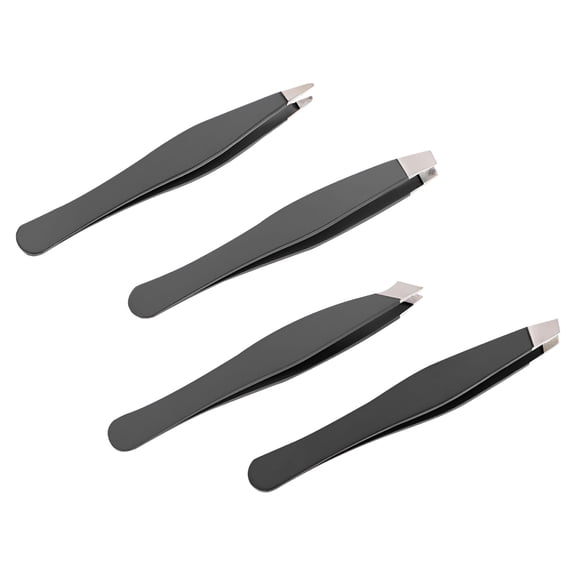 FACEGA 4-Piece Eyebrow Tweezers Facial Hair Removal Tool Set for Women