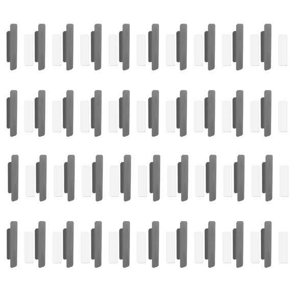 FACEGA 40Pcs Self-Adhesive Handle Easy No-Drill Installation with Strong Self-Adhesive Backing Black Drawer Pulls