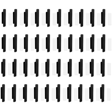 FACEGA 40Pcs Self-Adhesive Handle Easy No-Drill Installation with Strong Self-Adhesive Backing Black Drawer Pulls