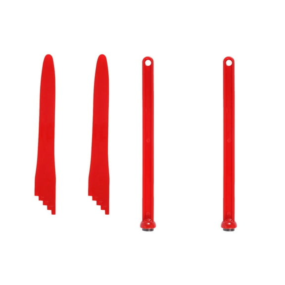 FACEGA 4Pcs Canning Supplies,Complete Jam Making Set Canning Kit,Canning Tongs Kitchen Supplies,Red