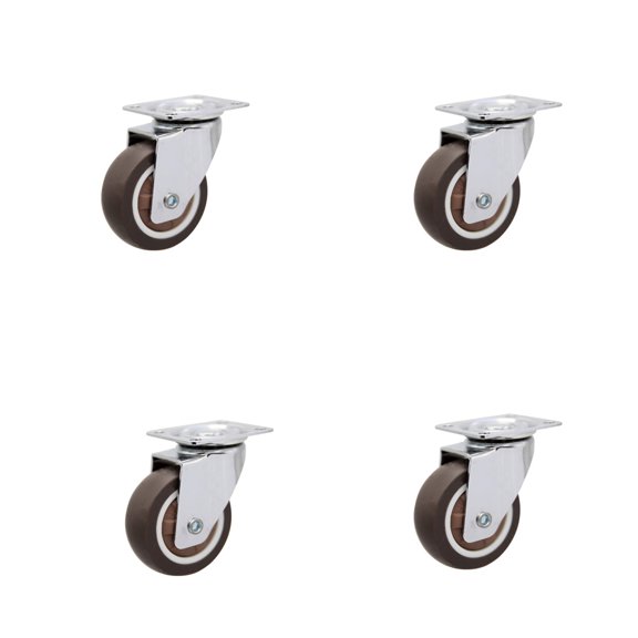 FACEGA 4Pcs Casters,Silent Smooth Casters Set of 4,360 Rotating Wheels for Furniture,Non-Marking Chair Wheels for Easy Movement