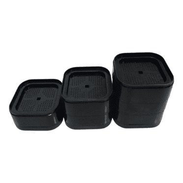 FACEGA 4Pcs Furniture Risers,Flexible Tpr Buffet Risers,Anti-Slip Risers,Black