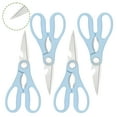 thumbnail image 1 of FACEGA 4Pcs Scissors All Purpose,Cold Walnuts 7.7" Scissors for Office,Opening A Bottle Cap Small Scissors,Blue, 1 of 7
