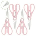 thumbnail image 1 of FACEGA 4Pcs Scissors All Purpose,Opening A Bottle Cap 7.7" Adult Scissors,Cold Walnuts Sewing Scissors,Pink, 1 of 7