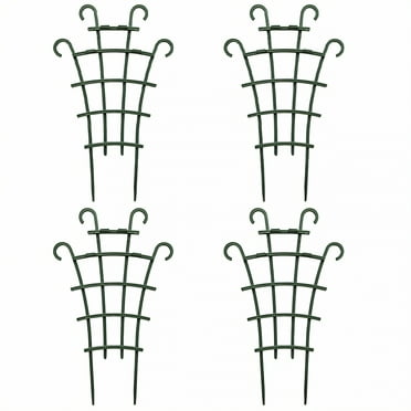 FACEGA 4Pcs Trellis for Climbing Plants Outdoor 10.04" x 6.1" Stackable Garden Trellis Growth Assistance Plant Supports for Indoor Plants