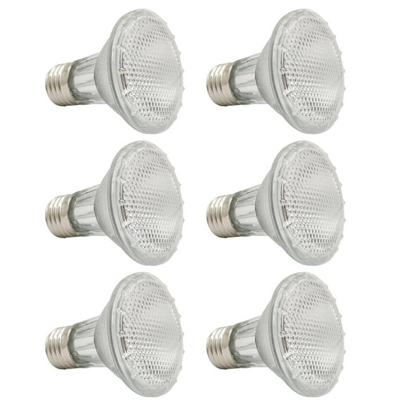 FACEGA 6 Pcs Light Bulbs,50W Dimmable Design Warm Light Bulbs,Adjustable Brightness Versatile Lighting Ceiling Fan Light Bulbs