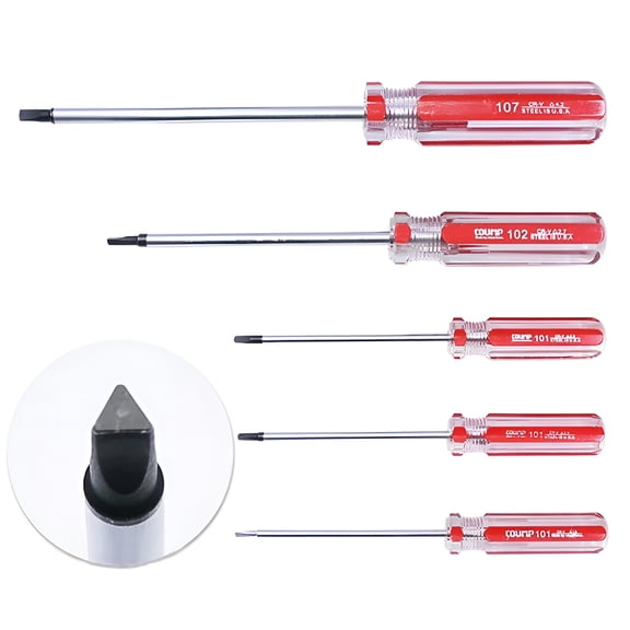 FACEGA 6-Piece Triangle Screwdriver Set, Chrome Vanadium Steel Repair Tools (TA1.8-4.2mm) for Electronic Devices & Mechanics