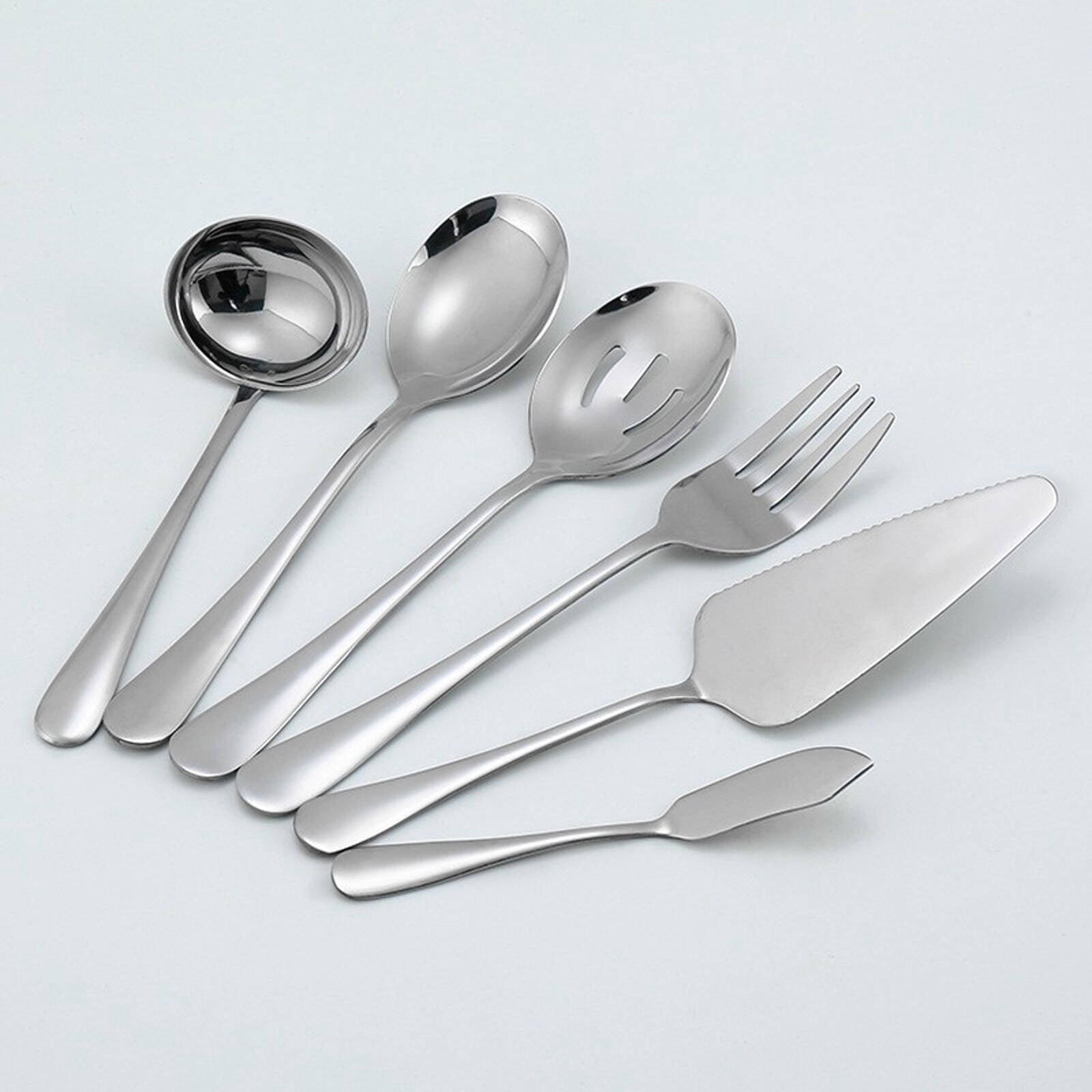 FACEGA 6Pcs Flatware Silverware Set,High-Quality Stainless Steel ...