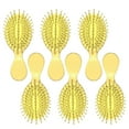 thumbnail image 1 of FACEGA 6Pcs Hair Brush Dry-Wet Ventilated Wide-Tooth Mini Brush Round Soft Massaging Fashion Round Brush,Yellow, 1 of 3