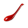 thumbnail image 1 of FACEGA 6Pcs Soup Spoons,Serving Spoon Spoons Silverware,Noodle Spoon Spoon Set,Red, 1 of 2