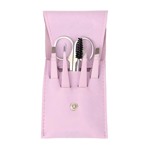 FACEGA 6Pcs Tweezers,Multi-Purpose Functionality Tweezer,Compact and Portable Tweezers for Women,Pink