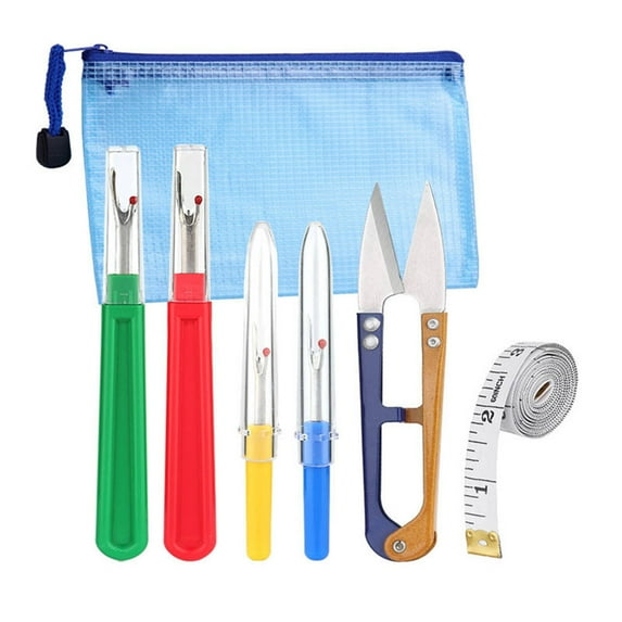 FACEGA 7 Pcs Seam Ripper,Soft & Warm Seam Rippers for Sewing,Great for Outdoor Sewing Kit,Colorful