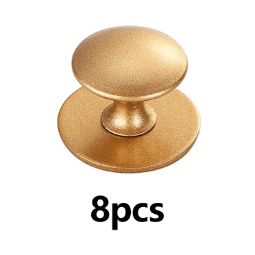 FACEGA 8 Pcs Cabinet Handles,Self-Adhesive Cabinet Cabinet Knobs,Sturdy Design Knobs for Cabinets and Drawers,Gold