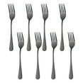 thumbnail image 1 of FACEGA 8Pcs forks Stainless Steel Thickened Steel Dinner forks Suitable for Home Hotel Salad forks 17.5x2.4cm Dark Black, 1 of 7