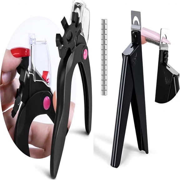 FACEGA Acrylic Nail Clippers with Adjustable Sizer and Catcher, Professional Nail Tip Cutter with Length Measurement, Magnetic Guide for Precise Trimming and Clean Manicure at Home
