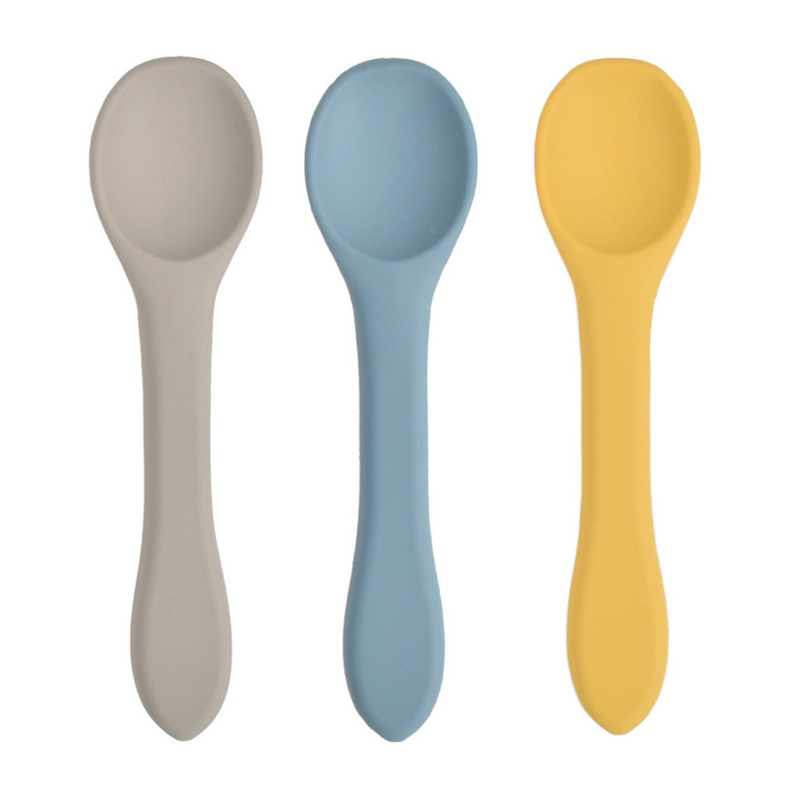 FACEGA Baby Spoons,Safe Silicone Baby Utensils,Baby Silverware