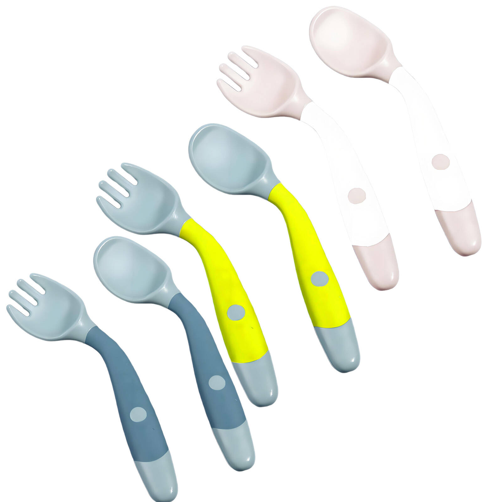 FACEGA Baby Spoons,Safe and Durable Baby Silverware,Perfect Baby Forks ...