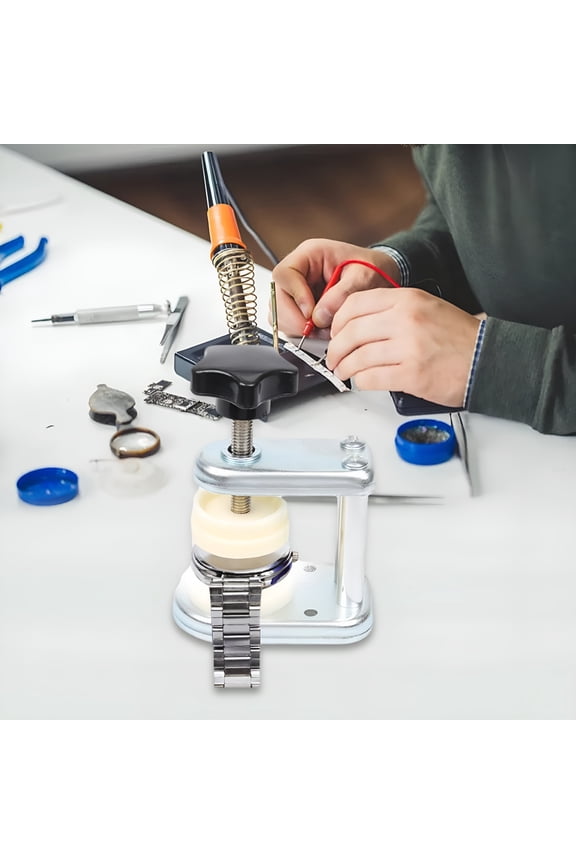 Back Case Closer, Watch Pressing Tool Set Presser, Lightweight, Portable Watch Repair with Matching Dies for Watchmaking Jewelry