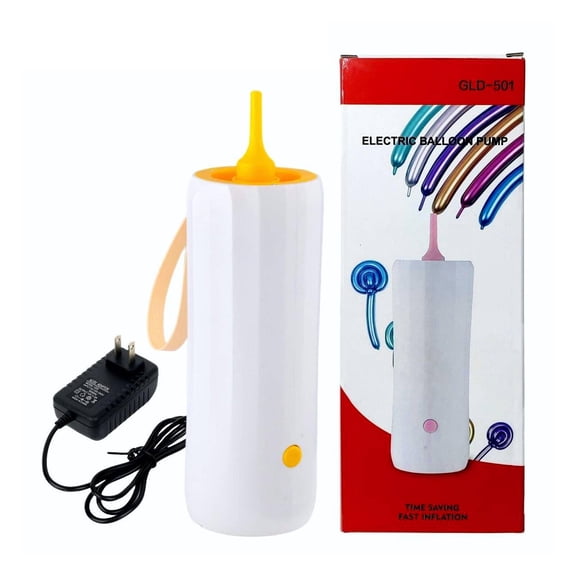 FACEGA Balloon Pump High-Efficiency Balloon Pump Electric,Time-Saving Handy Balloon Inflator for Party Decorations,Yellow,1
