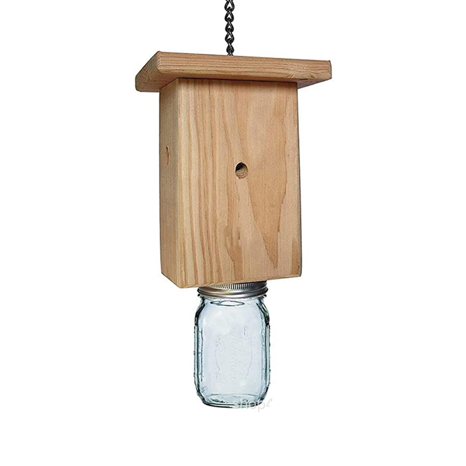 FACEGA Bee Trap,Reusable Wooden Insect Trap,Outdoor Wasp and Fly Catcher, Eco-Friendly Carpenter Bee Trap,Hornet Deterrent for Garden and Yard