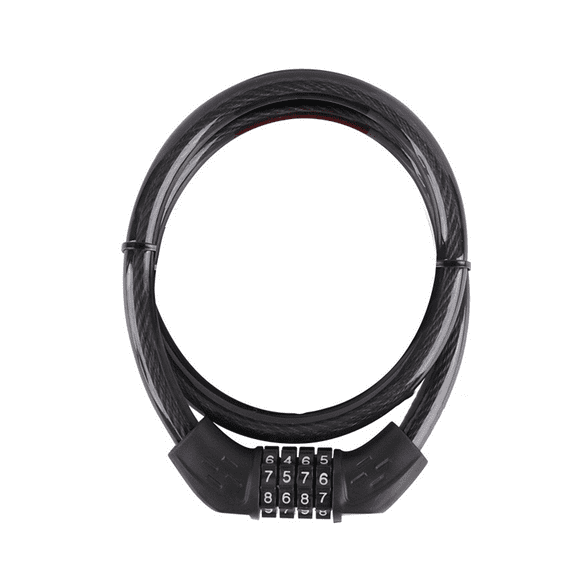FACEGA Bike Lock,5-Digit Combination U Lock,Steel Bike Lock Cable,Weather-Resistant Secure Lock