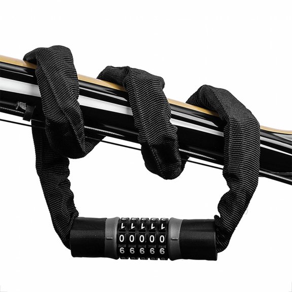 FACEGA Bike Lock,Riple Heat-Treated Manganese Steel Scooter Lock,Superior Cut Resistance Bike Chain,90cm,Black