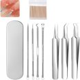 FACEGA Blackhead Tools, Tweezers, Blackhead Remover, Stainless Steel ...