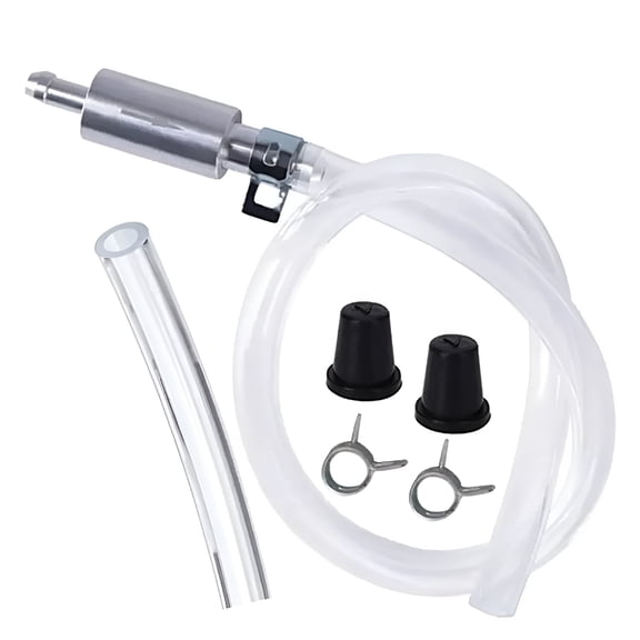 FACEGA Brake Bleeder Hose Kit - 14.2 Inch Motorcycle Car Hydraulic Brake Tool - Backflow Preventer with Rubber Caps Clips