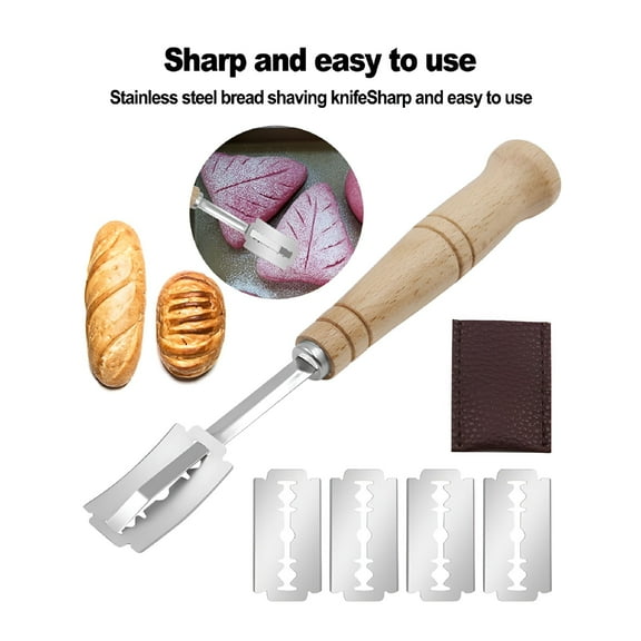 FACEGA Bread Lame Dough Bakers Scoring Slashing Cutter Tool Blade 5 Blades