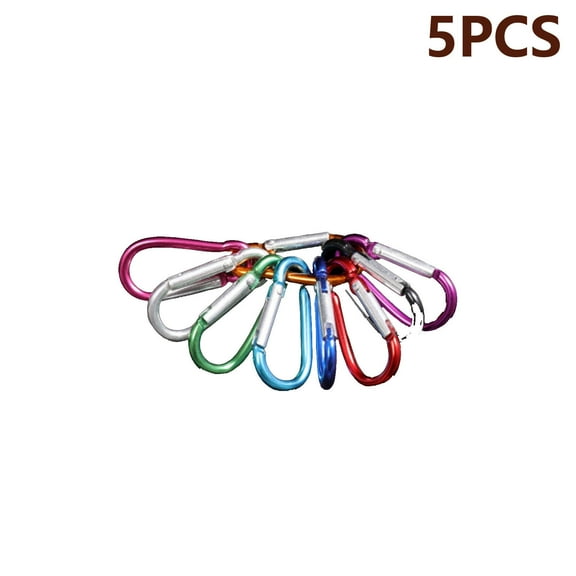 FACEGA Carabiner Clip Smooth Without Edges Key Rings High Strength Material Water Proof Key Chain Rings,Multicolor