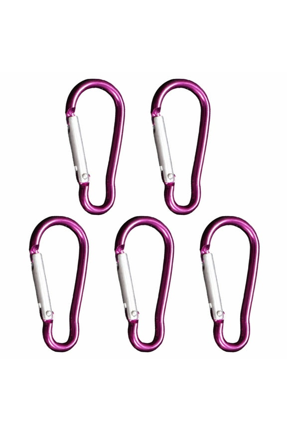 TALENO Carabiner Clip Smooth Without Edges Key Rings High Strength Material Water Proof Key Chain Rings,Purple