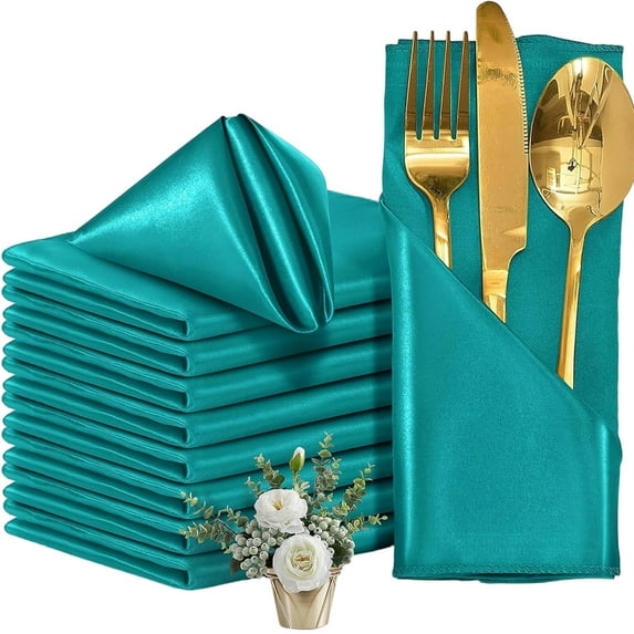FACEGA Cloth Napkins,Tabletop Decor Washable Dinner Napkins,Multi-Purpose Reusable Napkins,Blue1