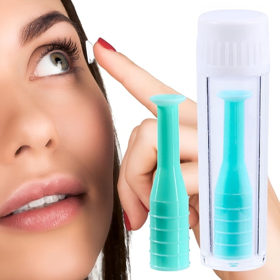 FACEGA Contact Lens Applicator Remover Silicone Contact Lens Suction Cup Tool Beauty Lens Tweezer Beauty Lens Inserter and Extractor
