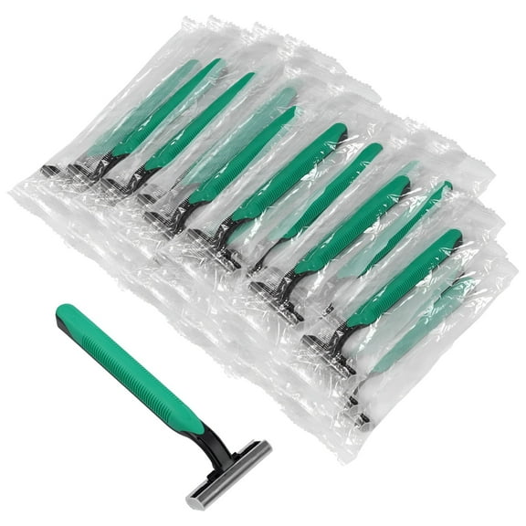 FACEGA Disposable Razors in Bulk,Individually Wrapped Bulk,Twin Blade Razors with Clear Safety Cap (30PCS)