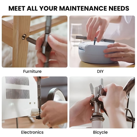 FACEGA Diy Screwdriver 24 In 1,24 In 1 Multi-Purpose Magnetic Screwdriver Set With Detachable T Ratchet Handle Repair Tool Kit