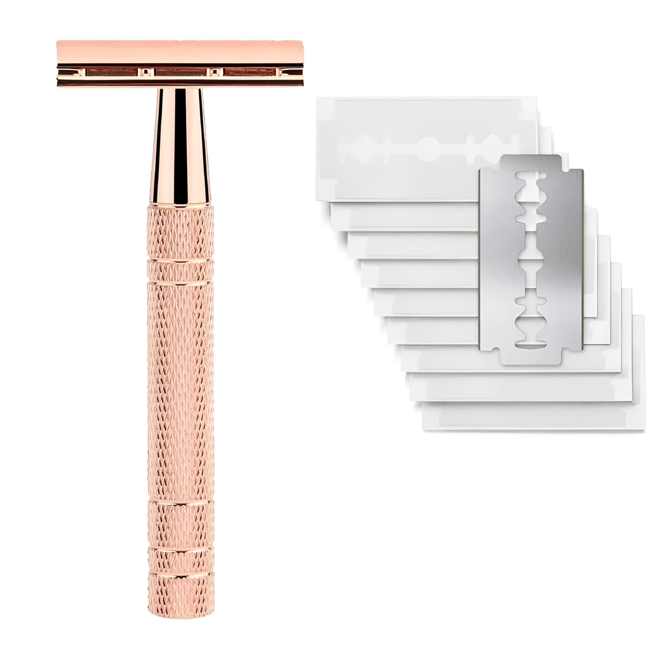 FACEGA Double Edge Safety Razor for Women,with 10 pcs Safety Razor ...
