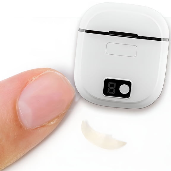 FACEGA Electric Nail Clippers with Lights, Rechargeable, Automatic Nail Sharpener, Ultra Silent, for Adult Nail Art