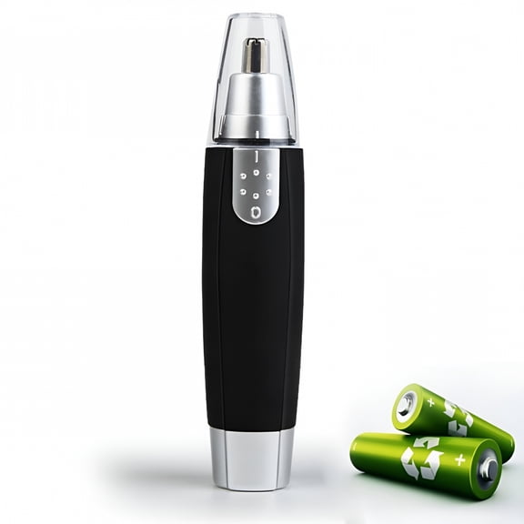 FACEGA Electric Nose and Ear Hair Trimmer for Men and Women, Painless Nostril Clipper with Vacuum Cleaning System, Hypoallergenic Stainless Steel Blades